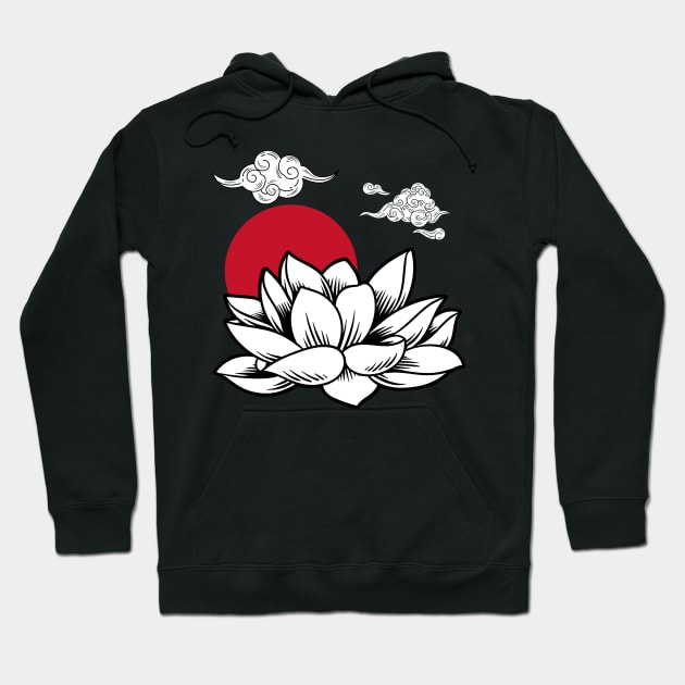 lotus flower Hoodie by artoriaa